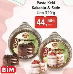 UNO PASTA KEKİ KAKAOLU & SADE UNO PASTA KEKİ KAKAOLU & SADE